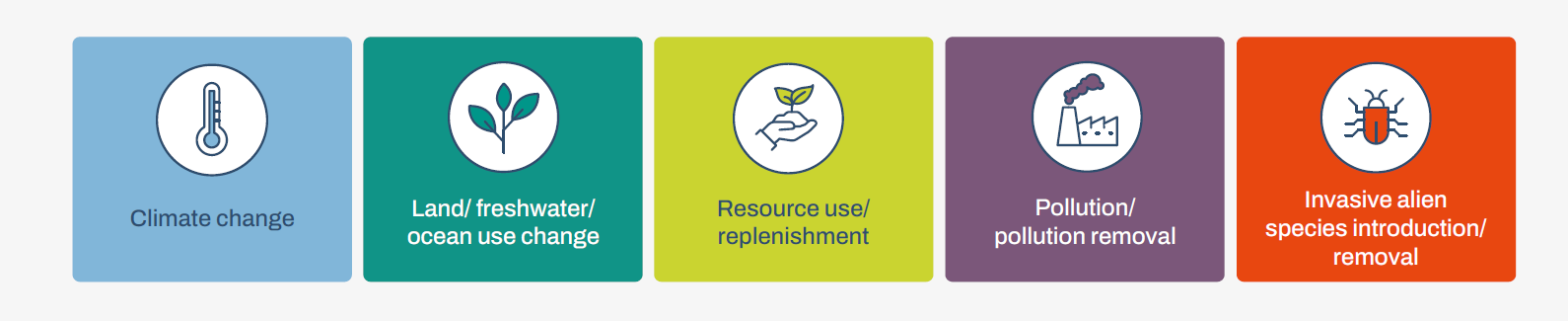 TNFD Drivers of nature change - Baisma